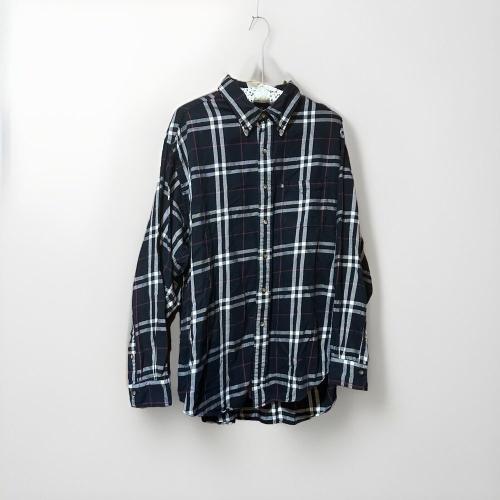 BROOKS BROTHERS The Original Polo Dress Shirt Plaid Men's Size XL Long Sleeve